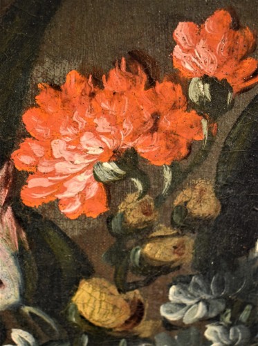 Antiquités - Paire de Natures morte de fleurs- Giacomo Nani (Naples 1698-1755)